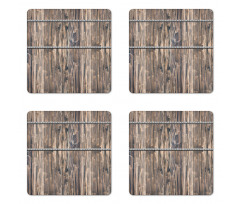 Long Farmhouse Planks Coaster Set Of Four