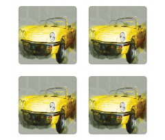 Vintage Retro Style Cuban Coaster Set Of Four