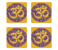 Flowers Design Coaster Set Of Four