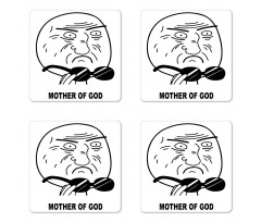 Me Gusta Guy in Comics Coaster Set Of Four