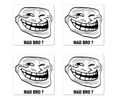 Cartoon Style Troll Guy Coaster Set Of Four