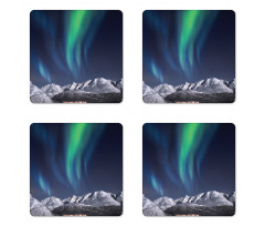 Northern Night Norway Solar Coaster Set Of Four