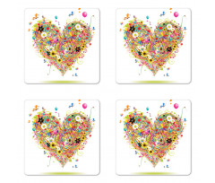 Watercolor Love Coaster Set Of Four