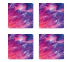 Cloudy Sunset Coaster Set Of Four