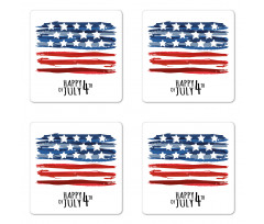 US Flag Coaster Set Of Four