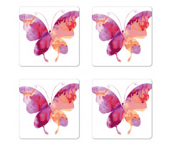 Butterfly with Wings Coaster Set Of Four