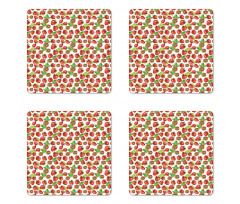 Watercolored Fruits Coaster Set Of Four