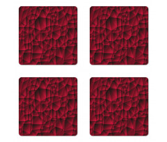 Modern Contemporary Artwork Coaster Set Of Four