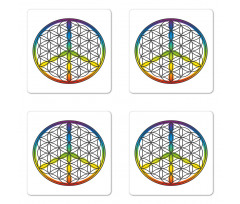 Life and Peace Coaster Set Of Four