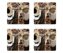 Coffee Mugs Wood Table Coaster Set Of Four