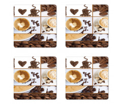 Coffee Mugs Hot Foamy Coaster Set Of Four