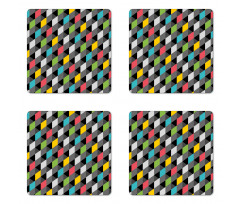 Abstract Art Style Coaster Set Of Four