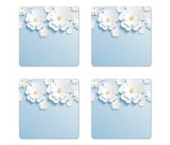 Abstract Cherry Blossom Coaster Set Of Four