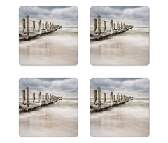 Groyne Zingst Germany Coaster Set Of Four