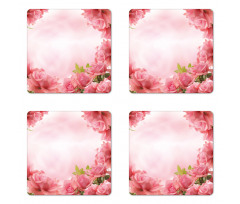 Romantic Roses Bridal Coaster Set Of Four