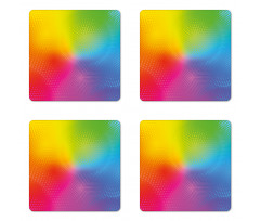 Vibrant Radiant Colors Coaster Set Of Four