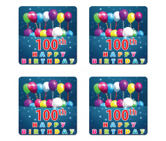 Balloons on Stars Coaster Set Of Four