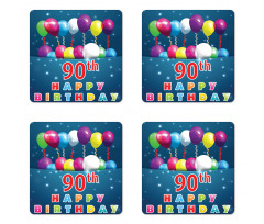 Joyous Balloons Coaster Set Of Four