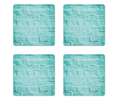 Brick Old Wall Vibrant Coaster Set Of Four