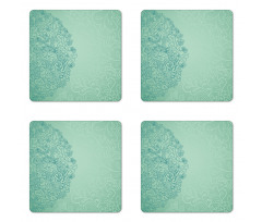 Mixed Leaves Botanical Coaster Set Of Four