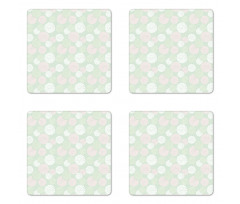 Pastel Dahlia Blossoms Coaster Set Of Four