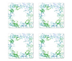 Spring Wreath Watercolor Coaster Set Of Four