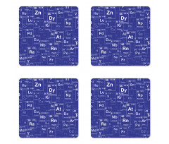 Chemistry Theme Coaster Set Of Four