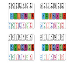 Science Letters Coaster Set Of Four