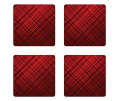 Scottish Kilt Pattern Coaster Set Of Four