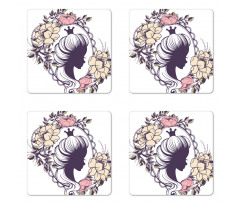 Princess Portrait Frame Coaster Set Of Four