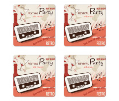 70s Party Coaster Set Of Four