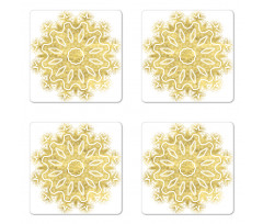 Oriental Modern Pattern Coaster Set Of Four