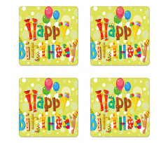 Ice Cream Candies Coaster Set Of Four