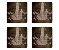 Vintage Style Country Coaster Set Of Four