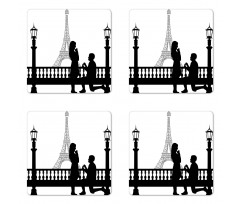 Paris City Lovers Coaster Set Of Four