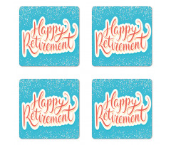 Happy Retirement Coaster Set Of Four