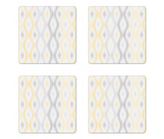 Abstract Chain Coaster Set Of Four