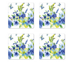 Spring Blooms Coaster Set Of Four