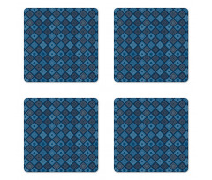 Detailed Squares Coaster Set Of Four