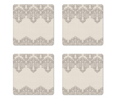 Retro Delicate Lace Like Coaster Set Of Four