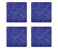 Names of Stars Coaster Set Of Four