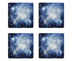 Blue Galaxies Coaster Set Of Four