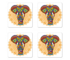 Ethnic Animal Coaster Set Of Four