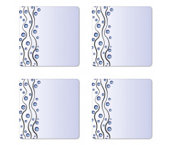 Eye Shape Shape Lines Coaster Set Of Four