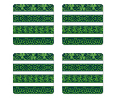 Shamrock Borders Art Coaster Set Of Four