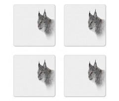 Wild Lynx Norway Coaster Set Of Four