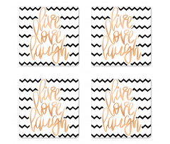 Chevron Art Coaster Set Of Four