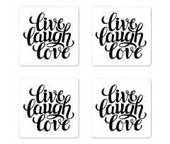 Words Coaster Set Of Four