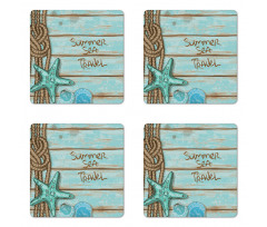 Summer Travel Coaster Set Of Four