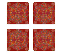 Persian Paisley Coaster Set Of Four